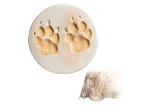 Fur match ceramic paw